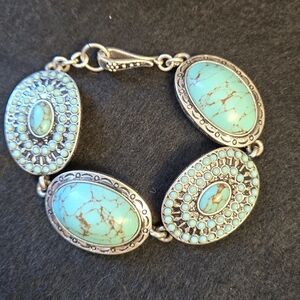 Turquoise and Silver Bracelet